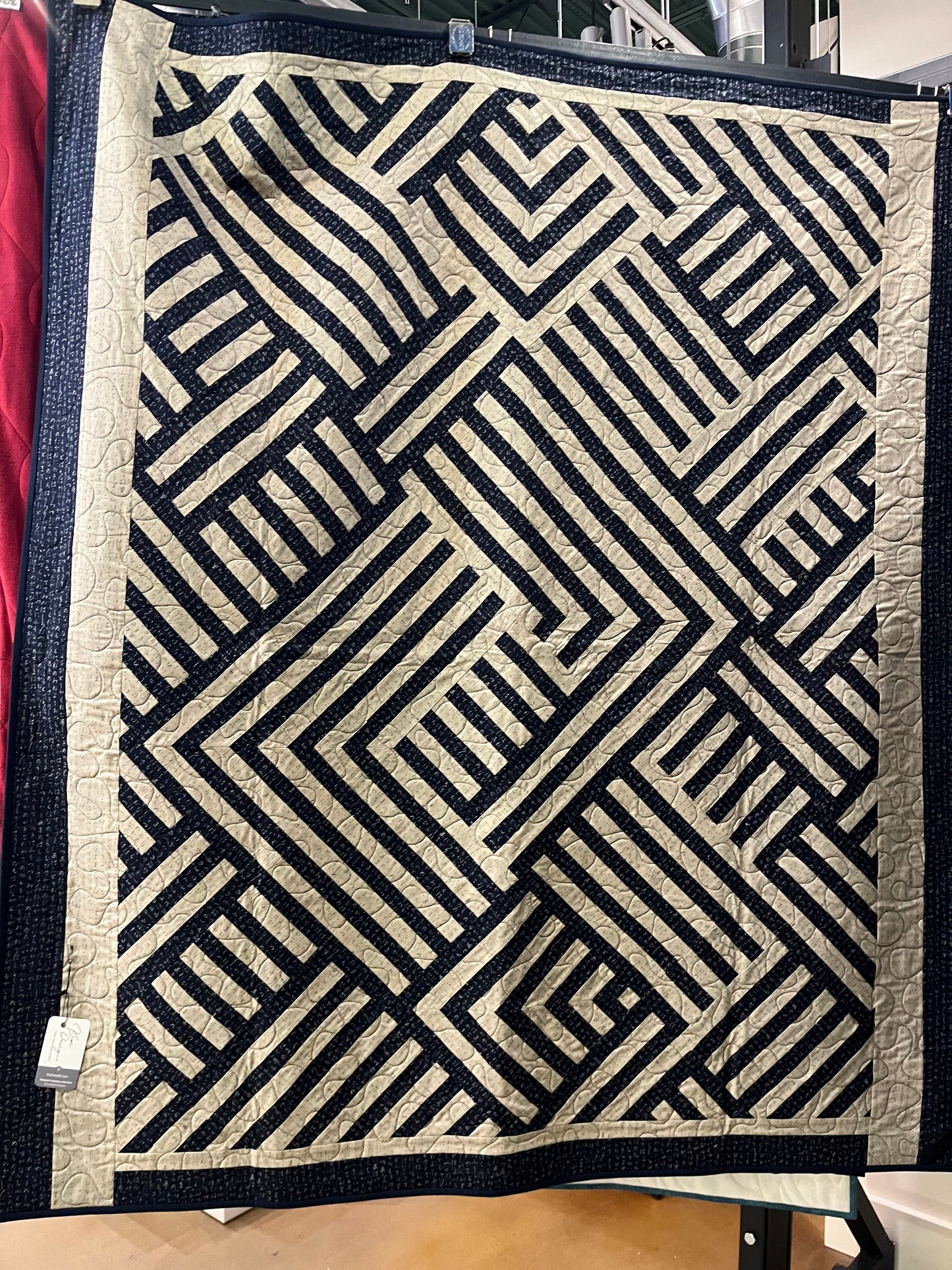 Navy and Beige Konji