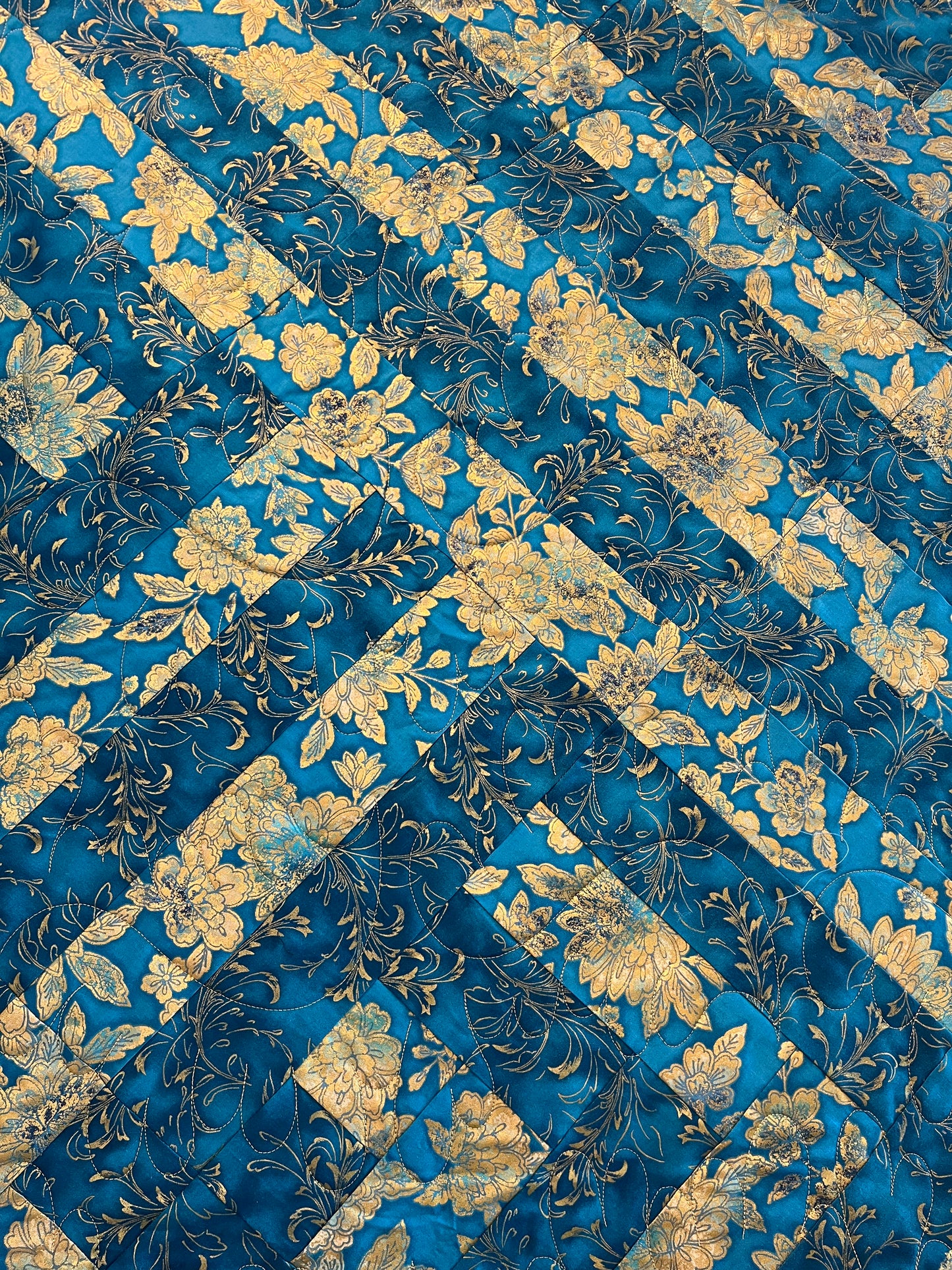 Gold and Blue Metallic