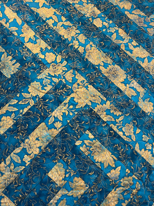 Gold and Blue Metallic
