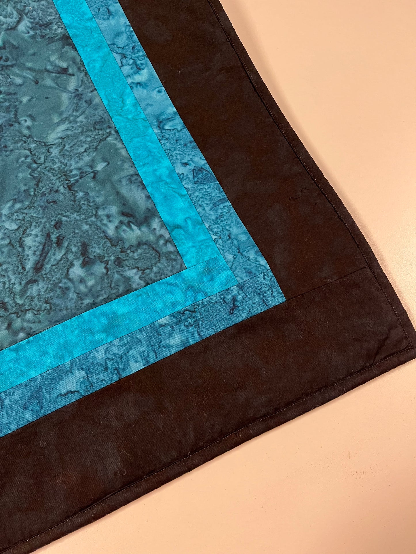 Shadows in blue batik