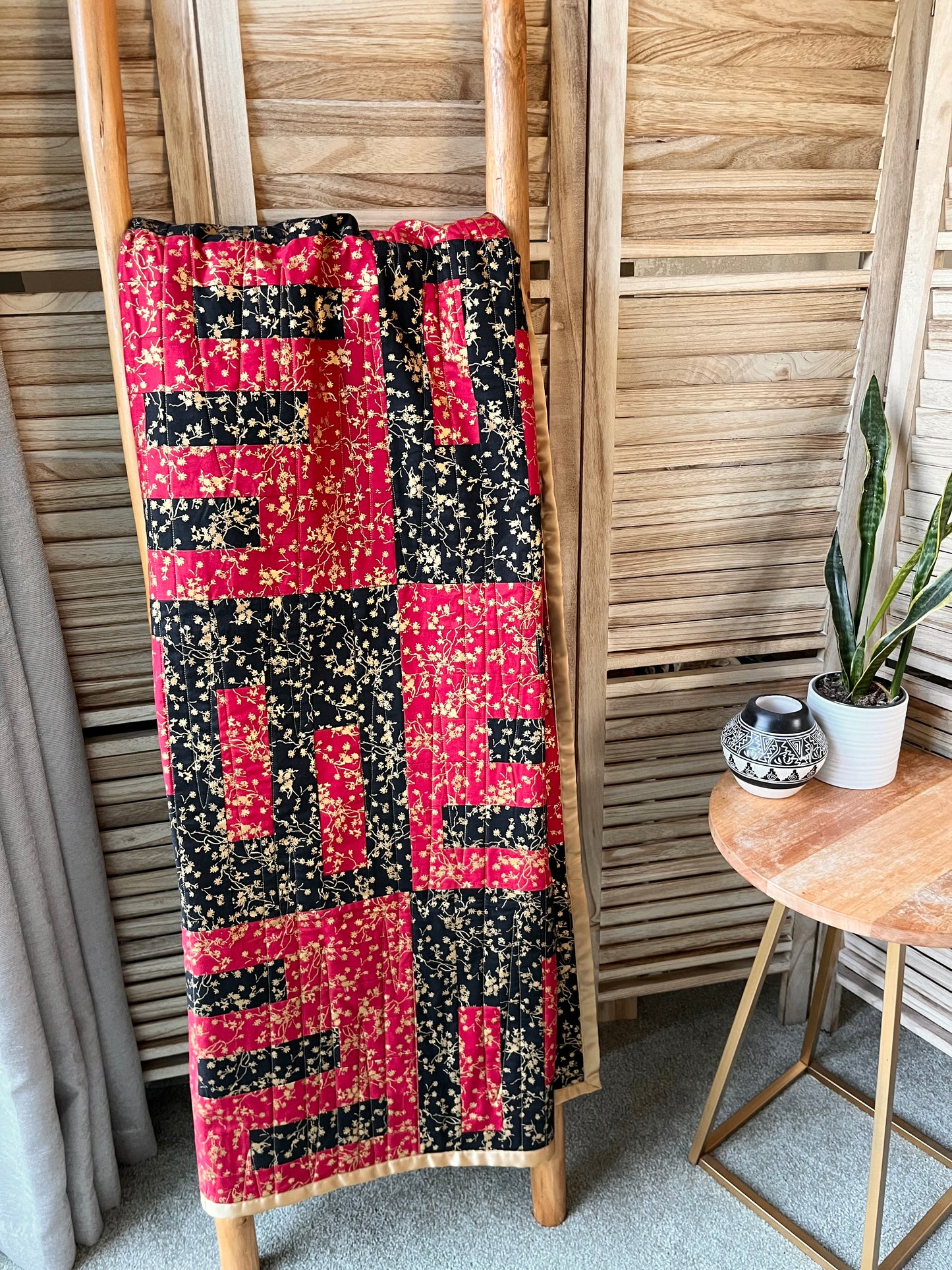 Cherry Blossoms - Red & Black
