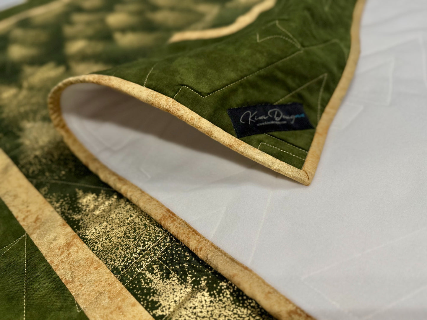 Holiday Trees - Forest green & gold