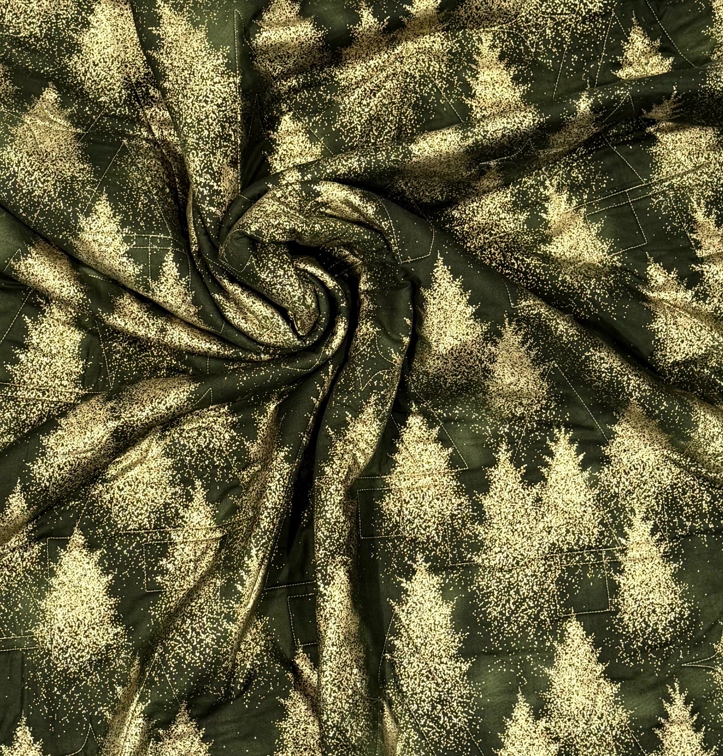 Holiday Trees - Forest green & gold